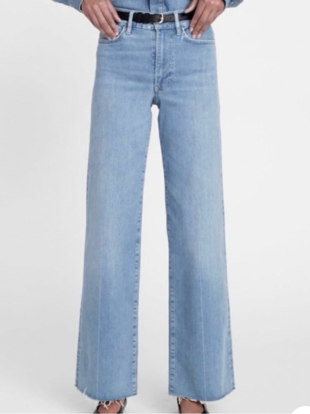 Frame Denim Le Slim Palazzo Jeans - Light Blue - Size 26